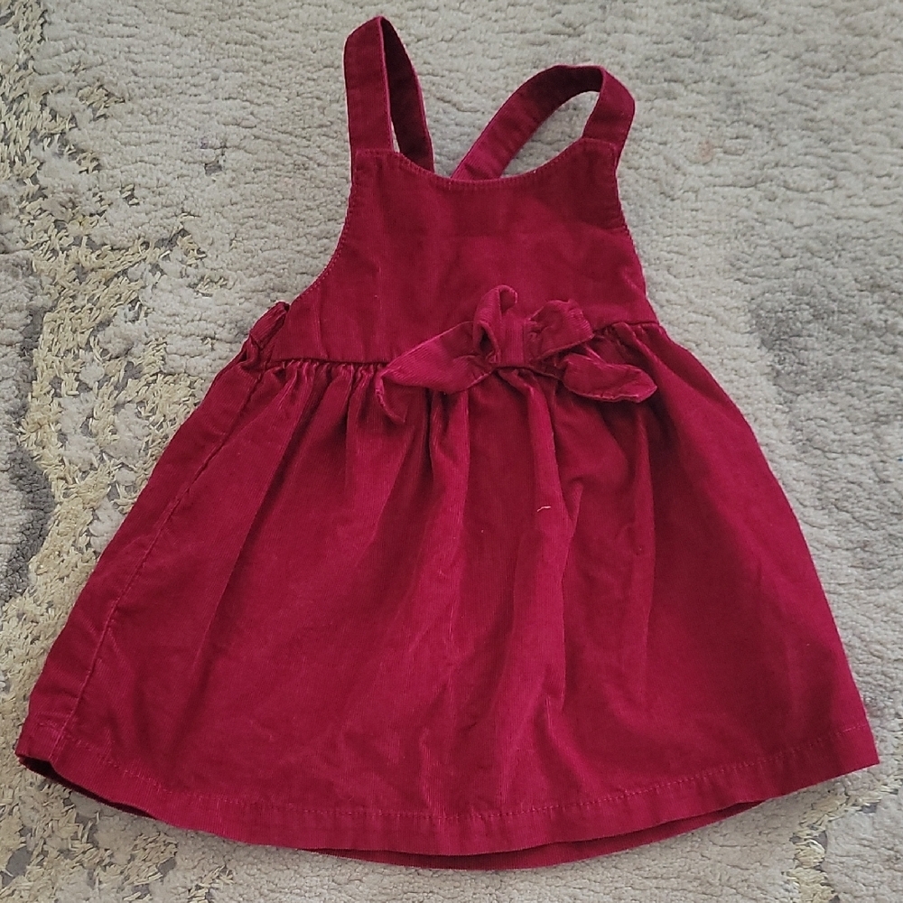 Carter's Burgundy Corduroy Pinafore Dress 12Months